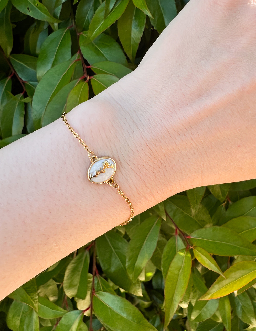Elevated Faith Christian Jewelry Bracelet featuring a delicate gold chain with an elegant charm