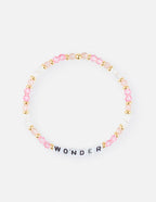 Elevated Faith Christian Jewelry Bracelet featuring colorful beads and the word WONDER