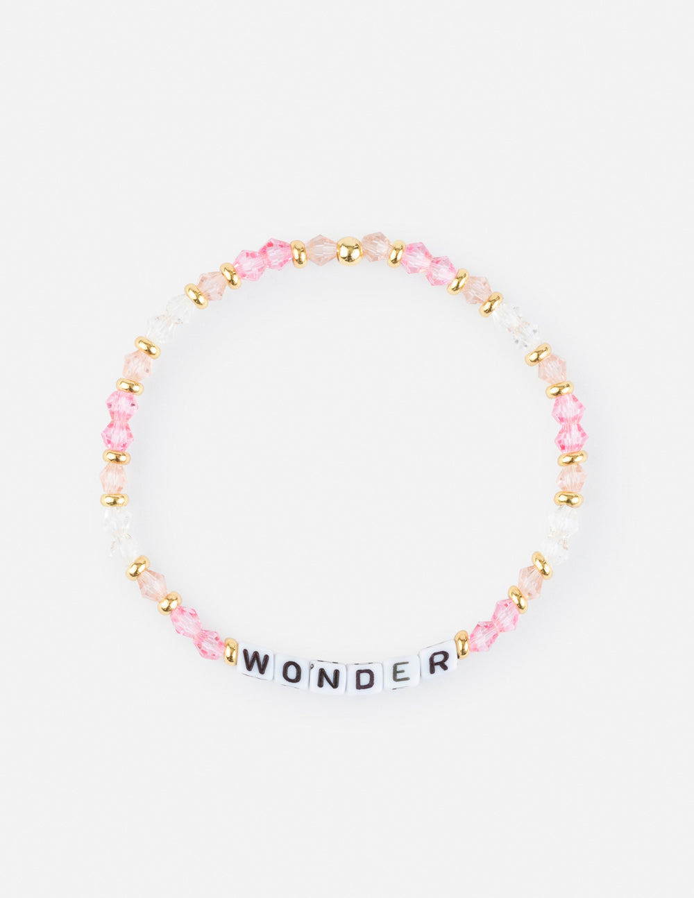 Elevated Faith Christian Jewelry Bracelet featuring colorful beads and the word WONDER