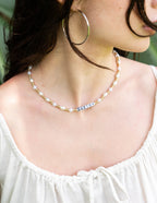Elevated Faith Christian Jewelry Necklace with Pearls and Letter Beads for Stylish Faith Expression