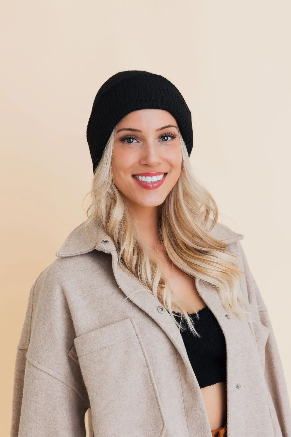 Eco Friendly Chic Knit Beanie, cozy knit winter hat – view 4