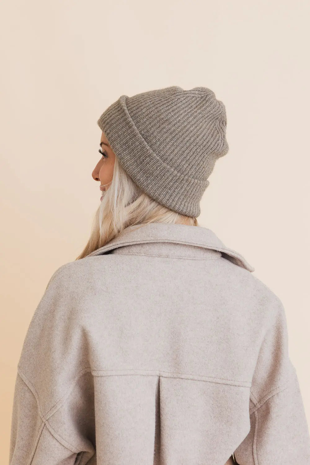 Eco Friendly Chic Knit Beanie, cozy knit winter hat – view 7