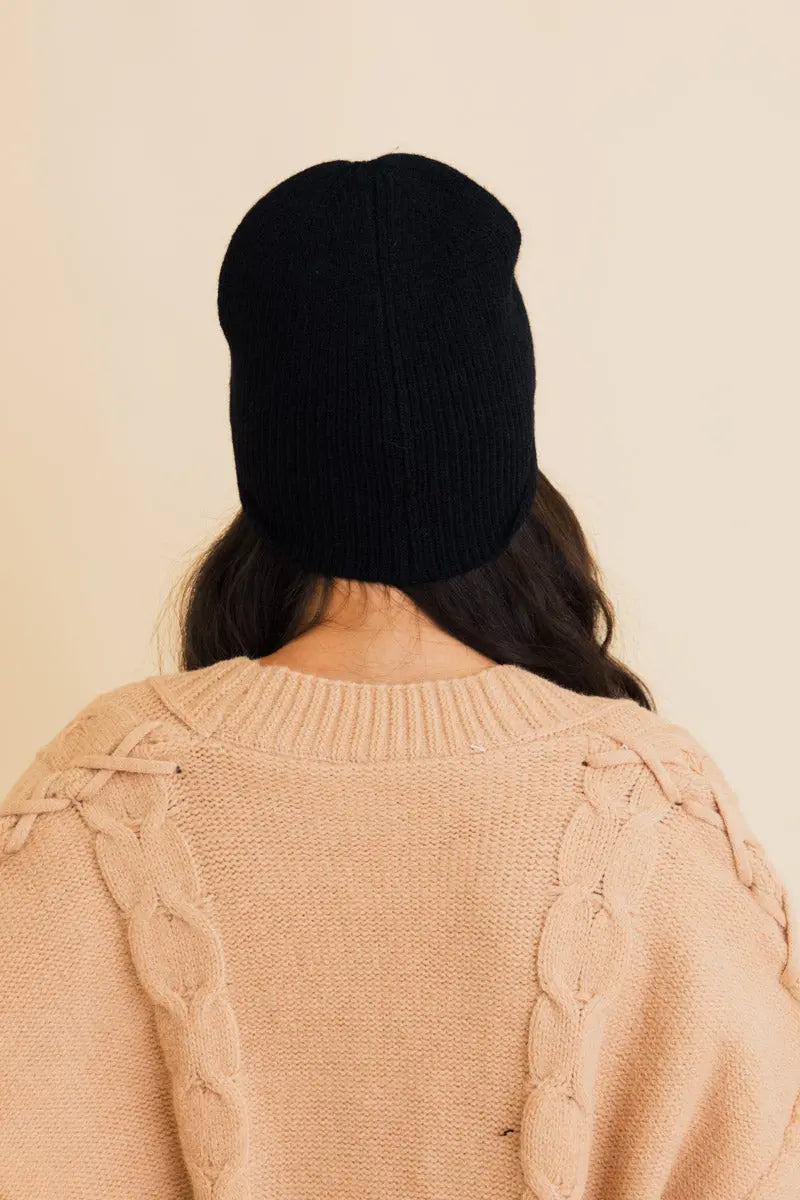 Frosty Front Fold Snuggle Ribbed Beanie, cozy knit winter hat – view 11