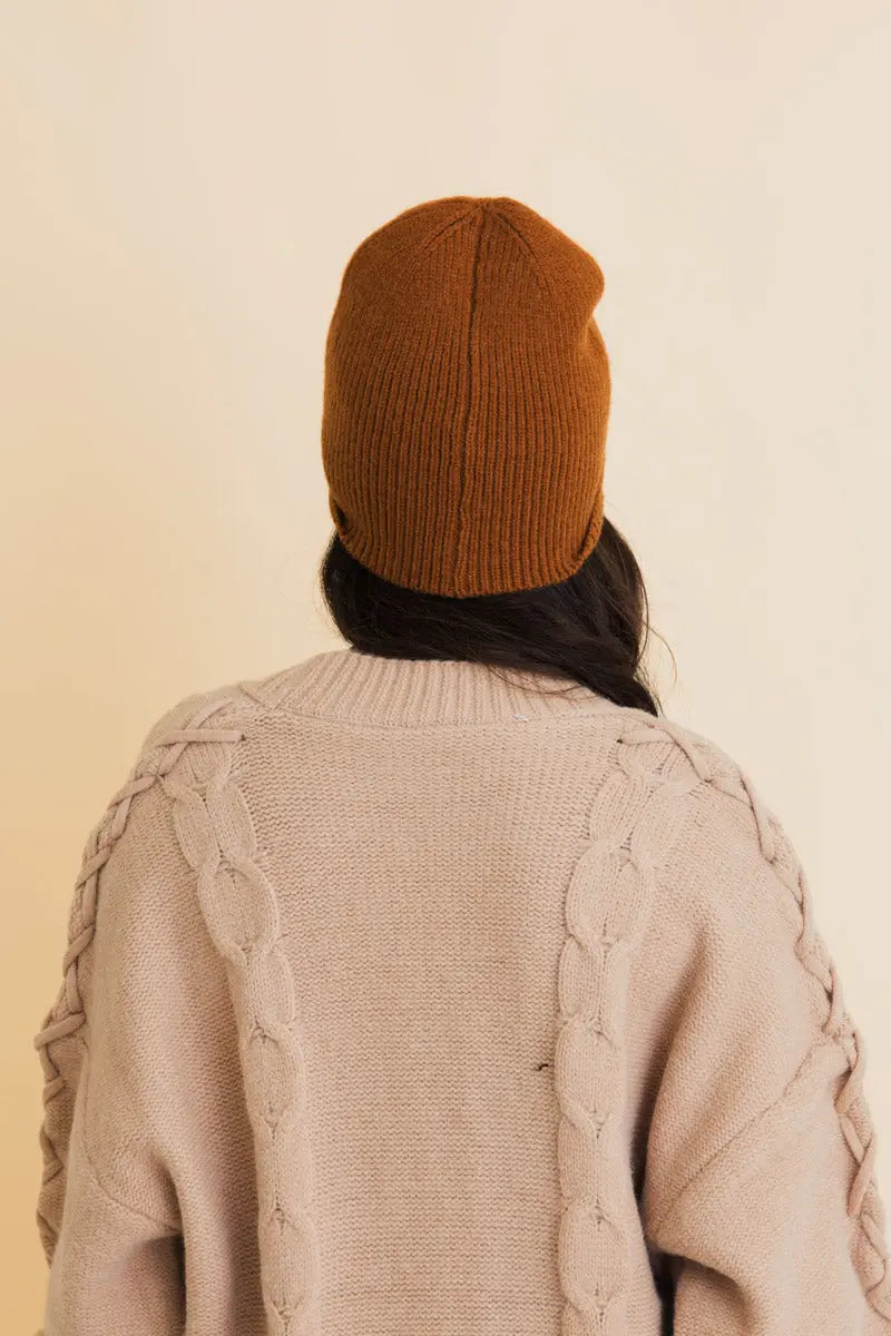 Frosty Front Fold Snuggle Ribbed Beanie, cozy knit winter hat – view 7