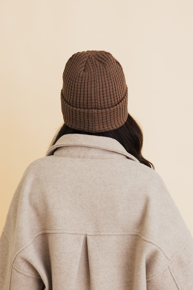 Toasty Waffle Puff Beanie, cozy knit winter hat – view 9