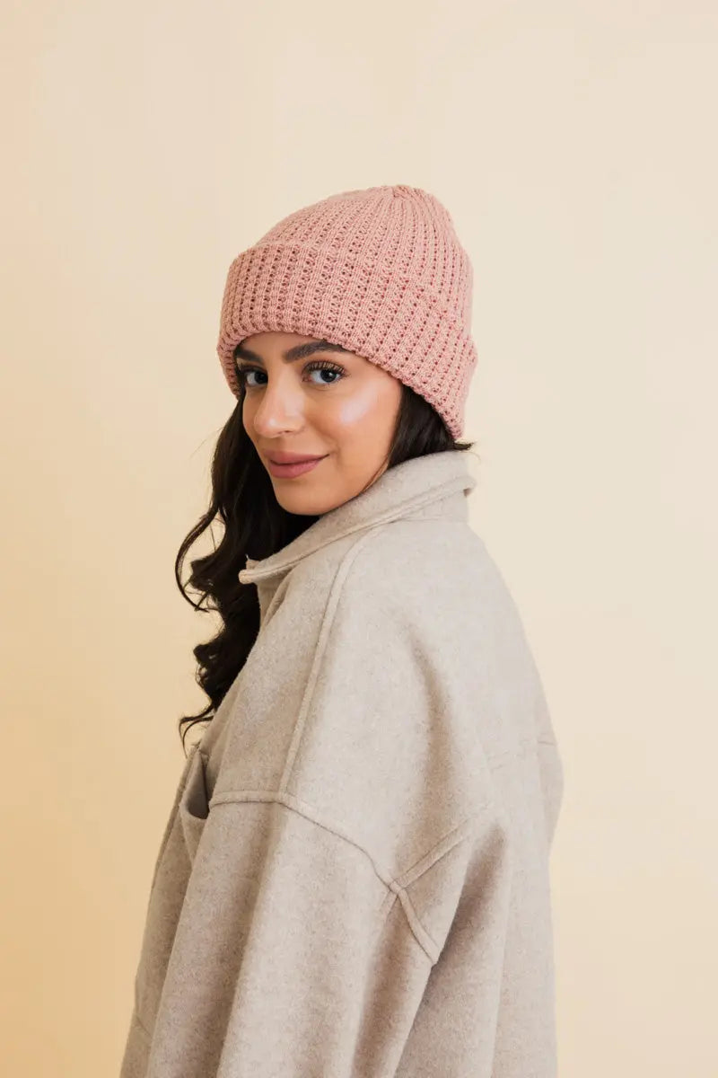 Toasty Waffle Puff Beanie, cozy knit winter hat – view 6