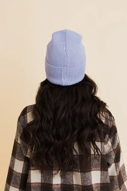 Embroidered Smiley Face Ribbed Knit Beanie, cozy knit winter hat