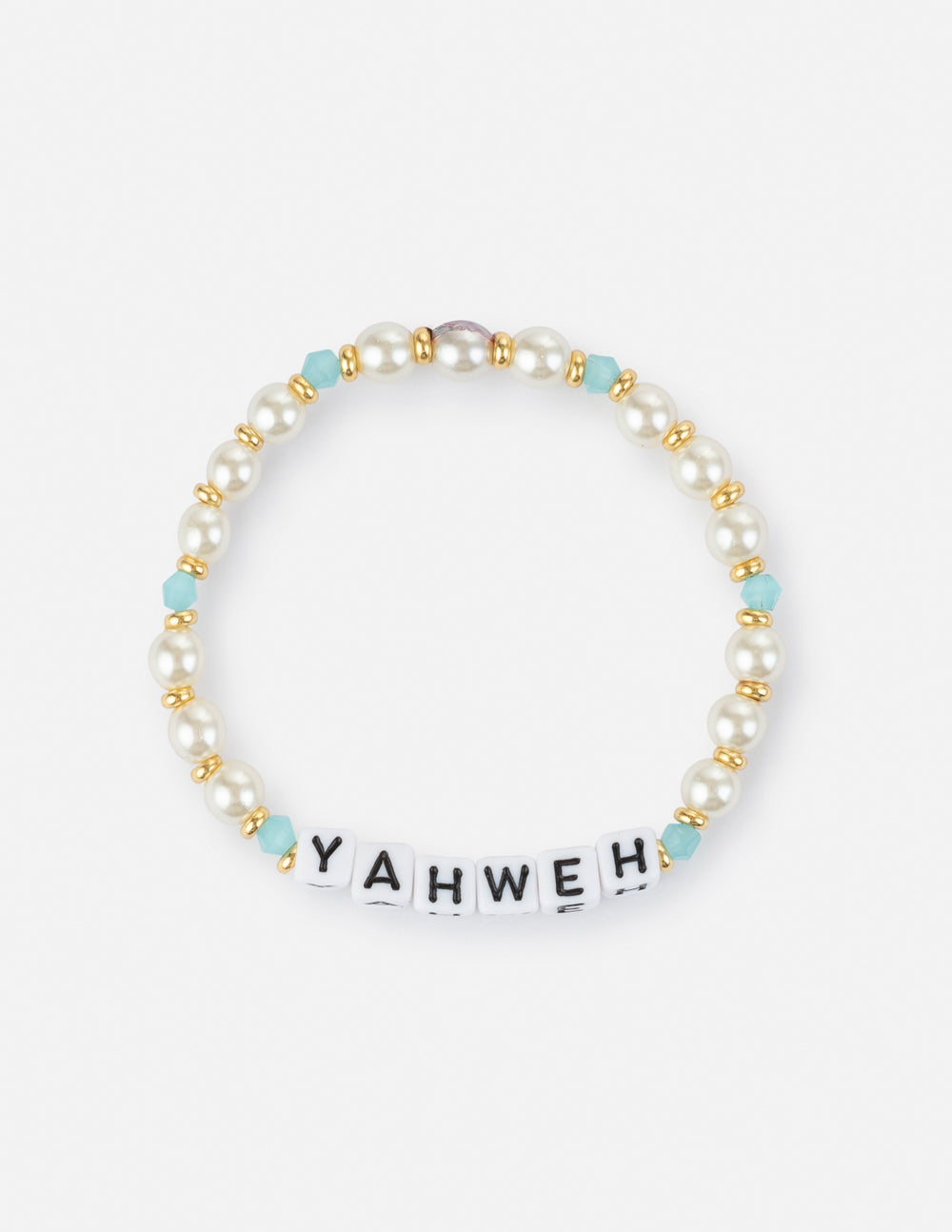 Elevated Faith Christian Jewelry Bracelet featuring beads with Yahweh and decorative accents