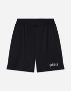 Black Christian Shorts with Yahweh embroidery for casual and comfortable wear