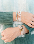 Elevated Faith Christian Jewelry Bracelet with colorful stone beads and cross charms for everyday wear