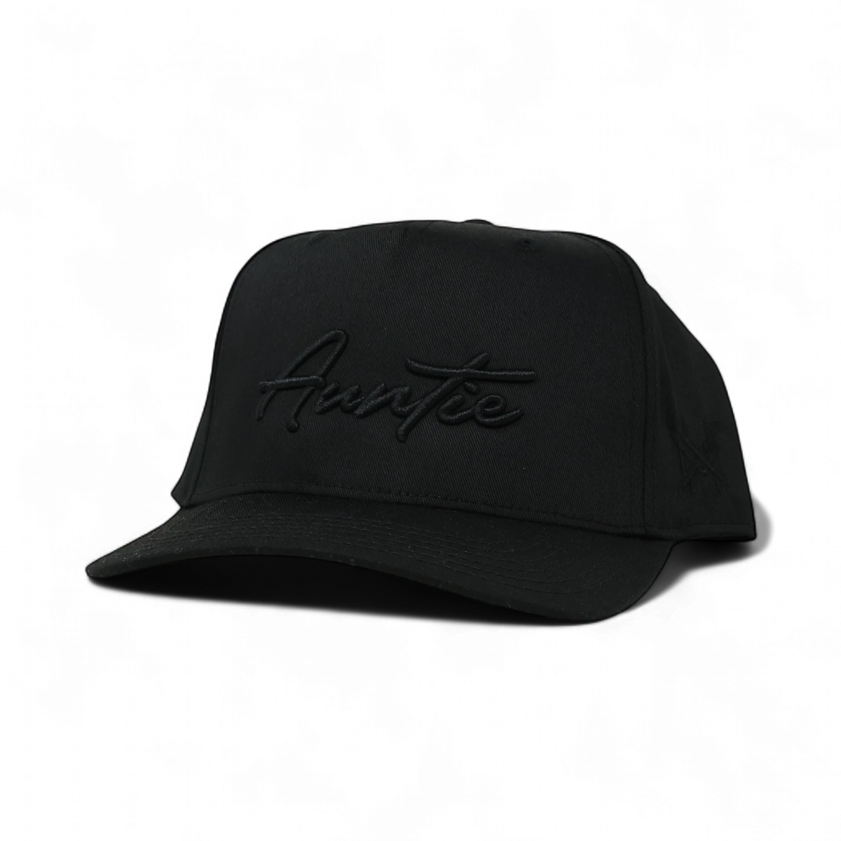 Auntie Funny Embroidered Snapback Hat in Retro Black – Ivy + Cloth