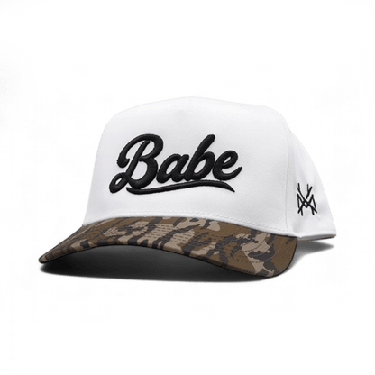 Babe Funny Embroidered Snapback Hat in Retro Bottomland/White – Ivy + Cloth