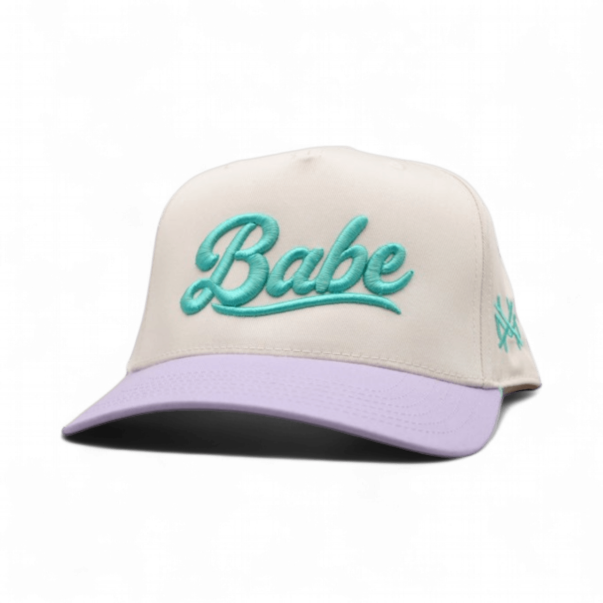 Babe Funny Embroidered Snapback Hat in Retro Lavender/Natural – Ivy + Cloth