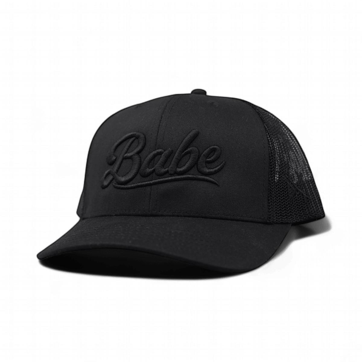 Babe Funny Embroidered Snapback Hat in Trucker Black – Ivy + Cloth