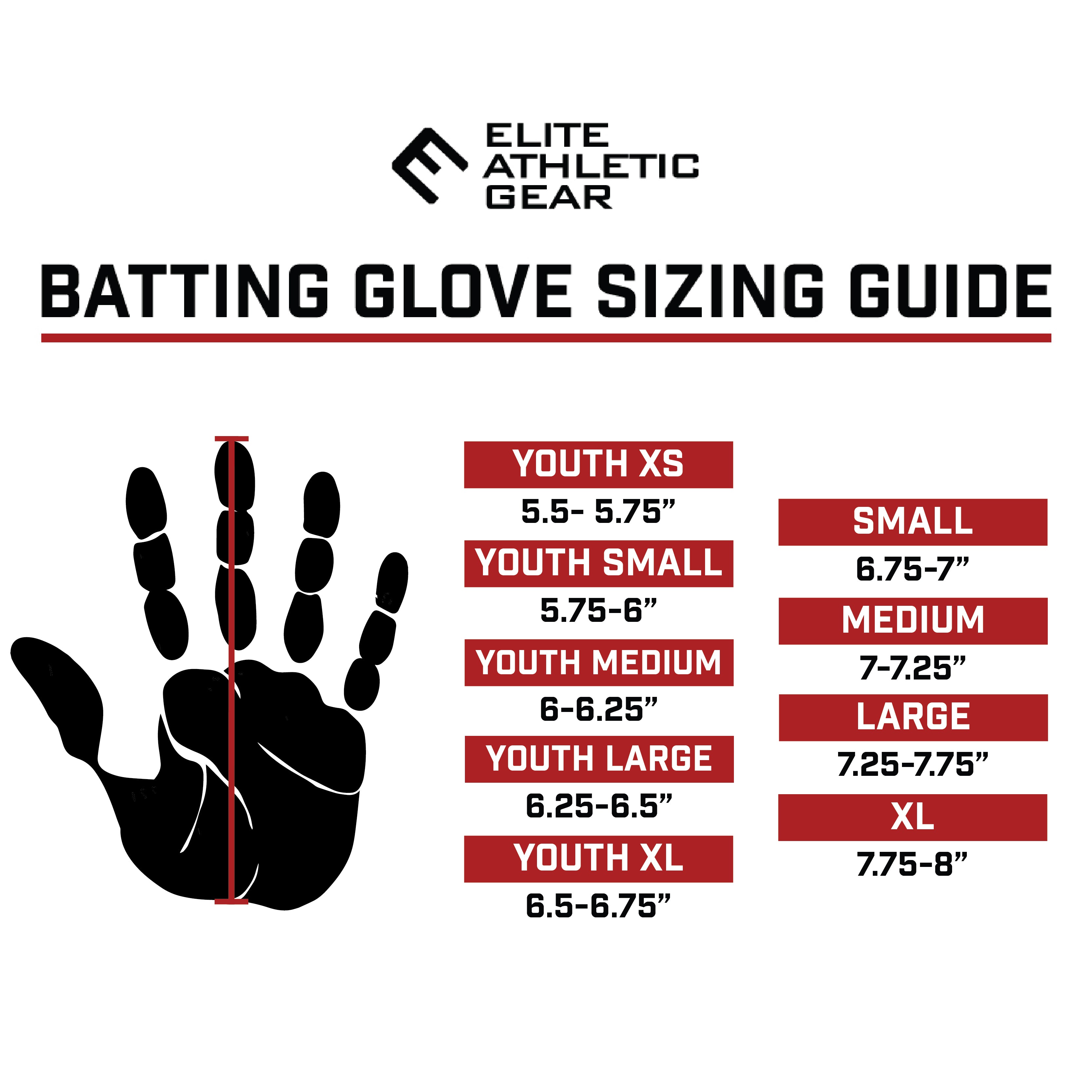Red Ice Cream Batting Gloves