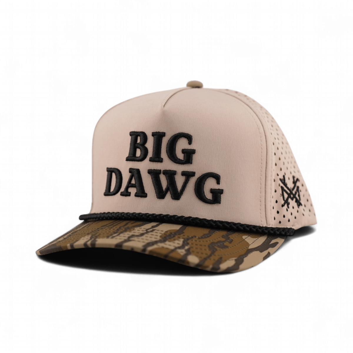 Big Dawg Funny Embroidered Snapback Hat in Performance Retro Bottomland/Natural – Ivy + Cloth