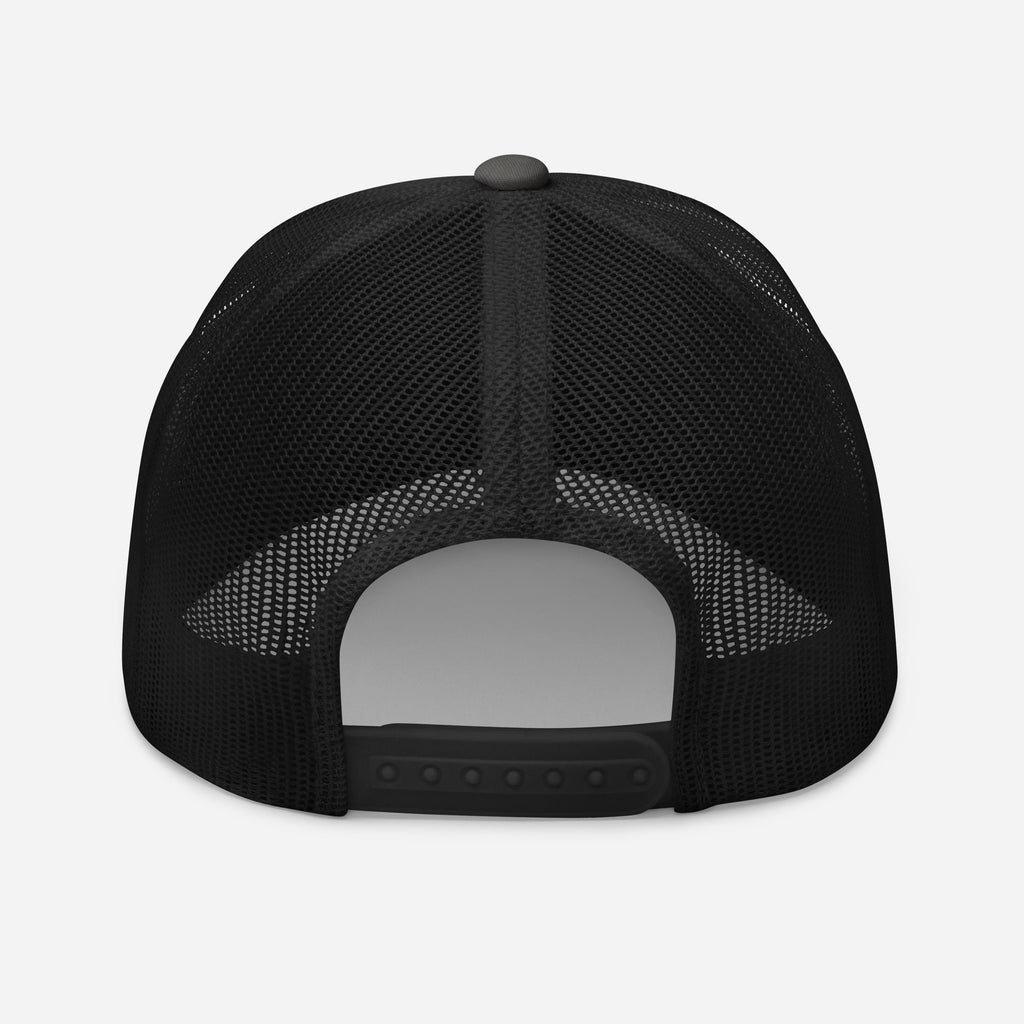 Black Christian Embroidered Hat with Mesh Back for Breathable Comfort and Style