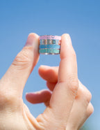 Elevated Faith Christian Jewelry Stackable Ring with Inspirational Words in Pastel Colors