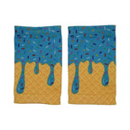 Blue Ice Cream Wrist Support Sleeves