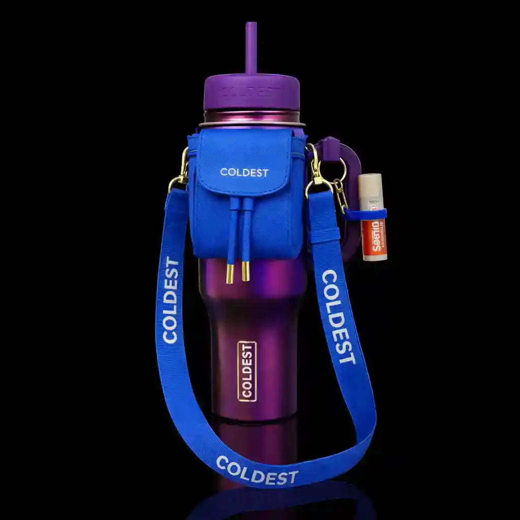 COLDEST mini water bottle backpack bundle in Sky Pop Blue