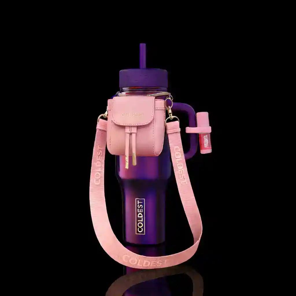 COLDEST mini water bottle backpack bundle in Blushberry Pink