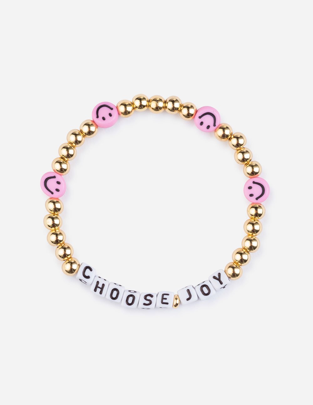 Elevated Faith Christian Jewelry Bracelet with Choose Joy beads and gold accents