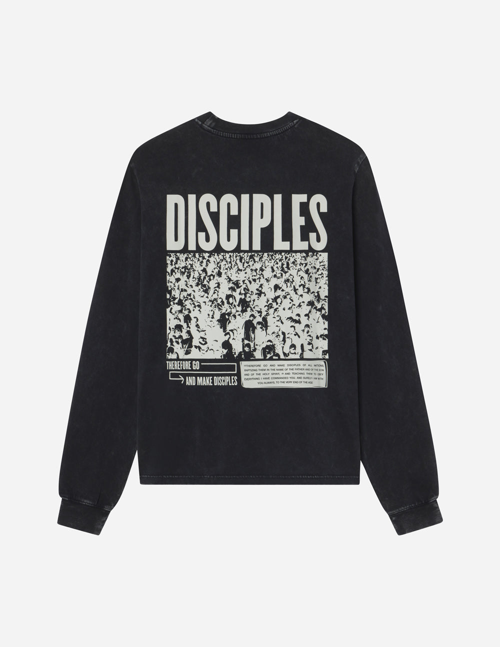 Elevated Faith Christian Apparel T-Shirt in Black with Bold 'Disciples' Graphic Print