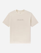 Elevated Faith Christian Apparel T-Shirt in Cream with Inspirational Text for Everyday Wear