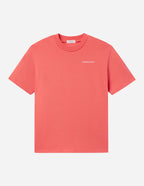 Elevated Faith Coral Christian Apparel T-Shirt with a Simple Logo Design