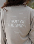 Elevated Faith Christian Apparel T-Shirt featuring 'Fruit of the Spirit' text design on a neutral background