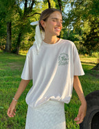 Elevated Faith Christian Apparel T-Shirt in light color with 'The Future is Bright' graphic design