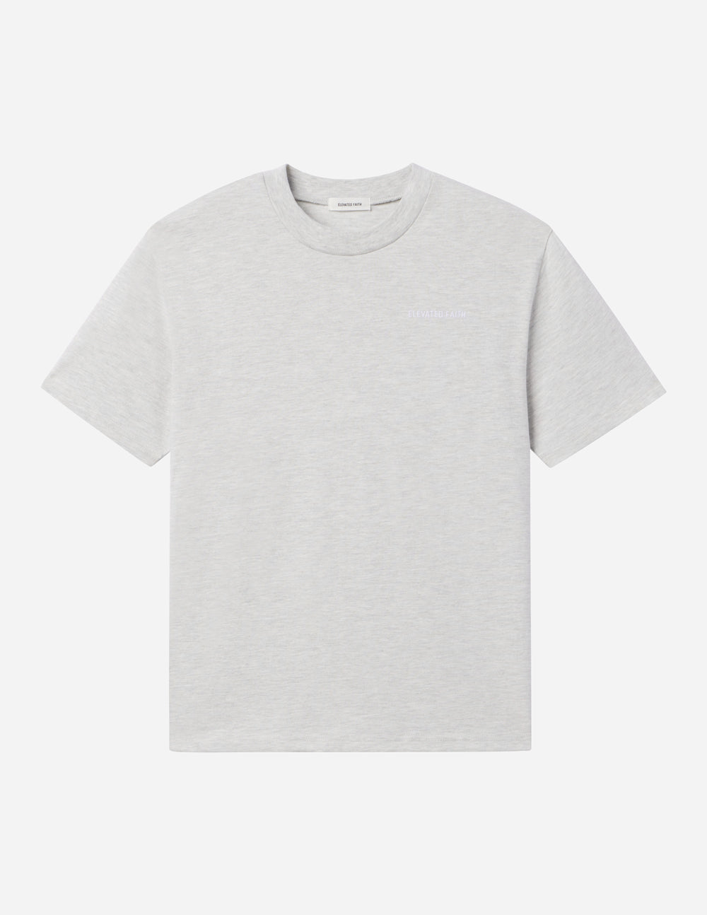 Elevated Faith Gray Christian Apparel T-Shirt with a Comfortable Fit for Everyday Wear