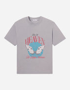 Elevated Faith Christian Apparel T-Shirt in gray with angel wings and heaven graphic design