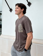 Elevated Faith Christian Apparel T-Shirt in brown featuring a bold Holy Ghost graphic design