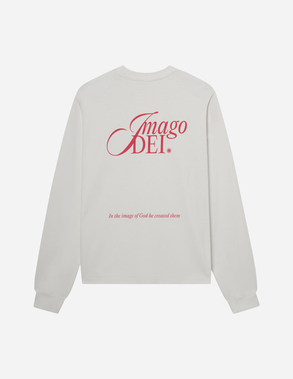 Elevated Faith Christian Apparel T-Shirt featuring 'Imago Dei' graphic in red on the back