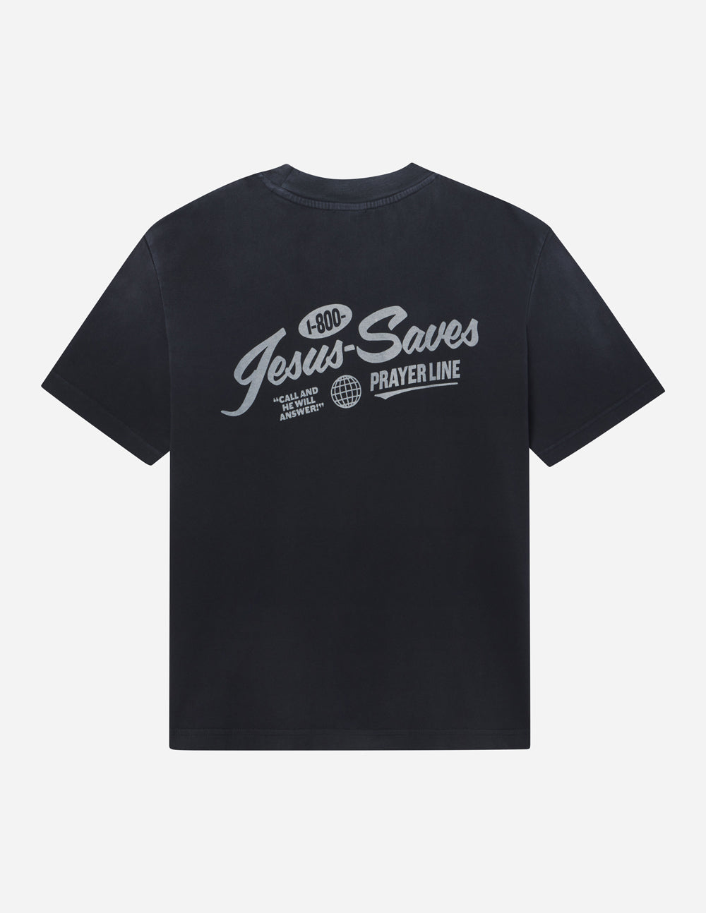 Elevated Faith Christian Apparel T-Shirt with Jesus Saves Prayer Line Graphic on Back
