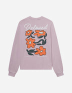 Elevated Faith Christian Apparel T-Shirt in lavender with floral design and 'Beloved' text on the back