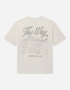 Elevated Faith Christian Apparel T-Shirt featuring a serene landscape with the phrase The Way
