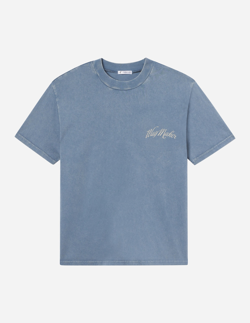 Elevated Faith Christian Apparel T-Shirt in Light Blue with Minimalist Design