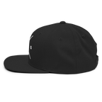 Black Snapback Hat from RepThe1 featuring a modern design perfect for showcasing Christian jewelry