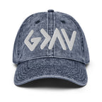 Christian Embroidered Hat in denim with stylish design for casual everyday wear