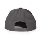 Back view of a gray Christian Embroidered Hat with adjustable strap for a comfortable fit