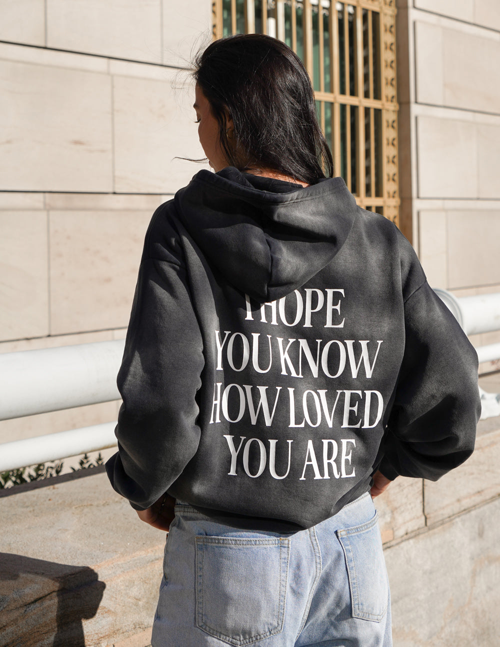 Elevated Faith Christian Hoodie with inspirational text on the back for everyday comfort