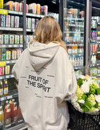 Elevated Faith Christian Hoodie with 'Fruit of the Spirit' design, perfect for casual wear