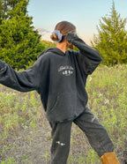 Elevated Faith Christian Hoodie in Black with Front Pocket and Relaxed Fit for Comfortable Wear