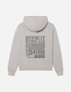 Elevated Faith Christian Hoodie in Gray with Disciples Graphic on the Back