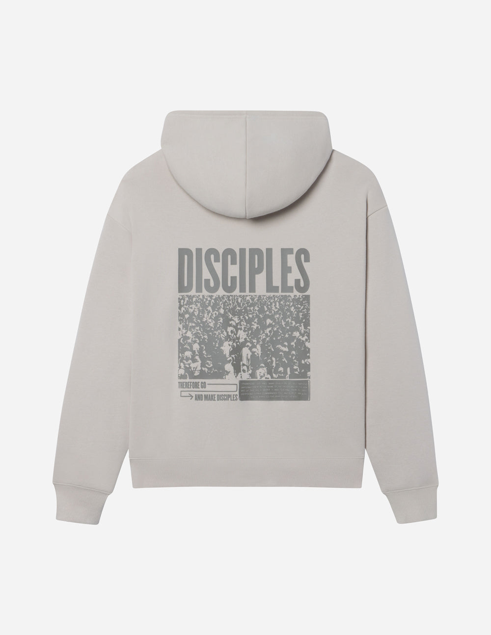 Elevated Faith Christian Hoodie in Gray with Disciples Graphic on the Back