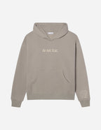 Elevated Faith Christian Hoodie in taupe featuring motivational text 'do not fear' on the front