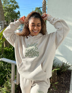 Elevated Faith Christian Hoodie in light beige with 'Don't Keep Jesus To Yourself' design