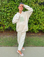 Elevated Faith Christian Hoodie in Cream with Don't Keep Jesus design for casual wear